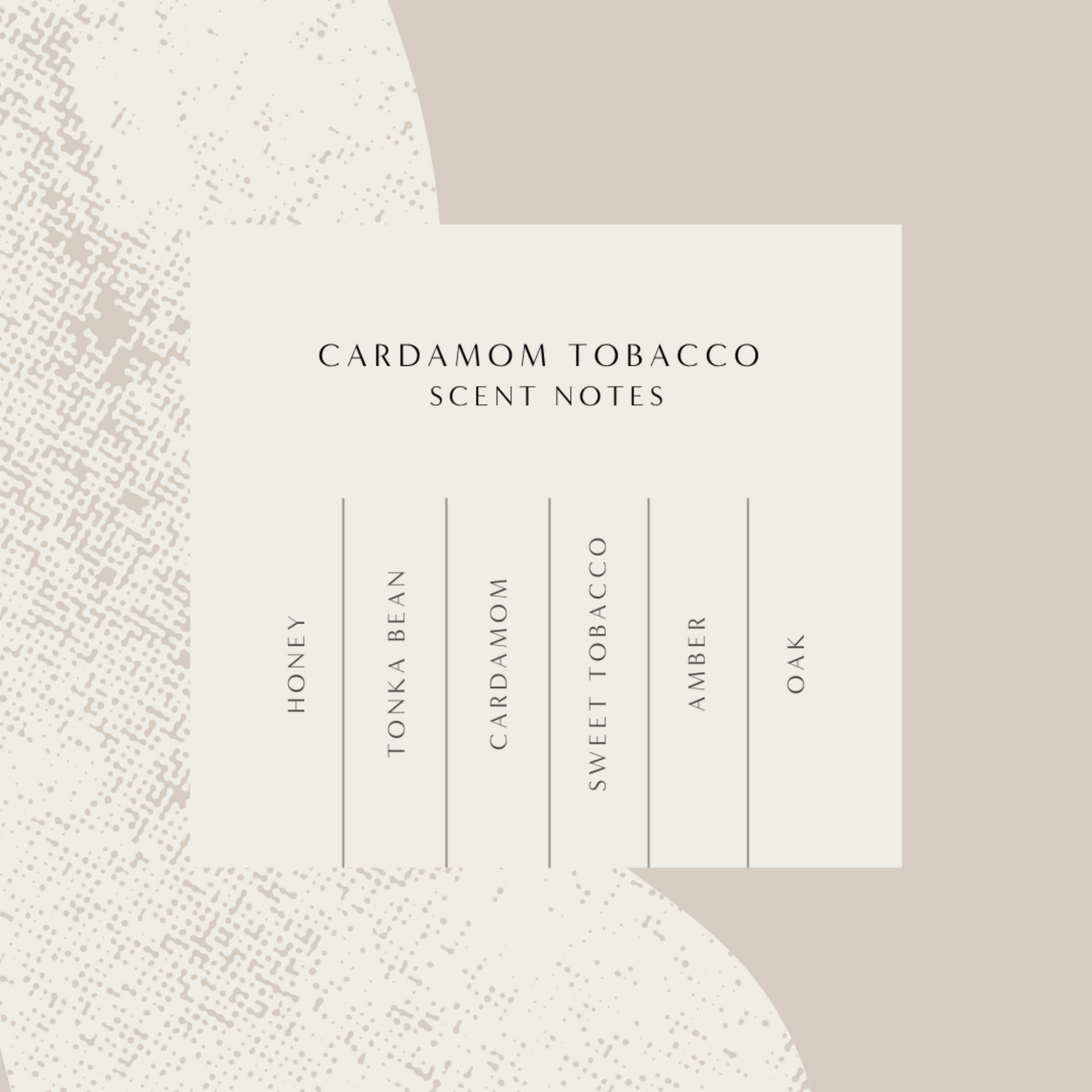 Cardamom Tobacco Luxe Soy Candle, Smoke