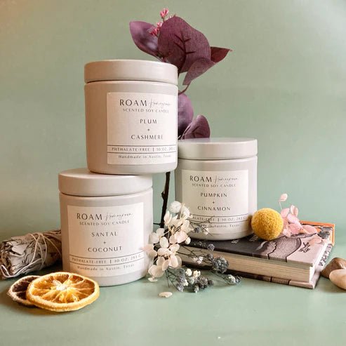 Cream 10 oz Luxe Soy Candle - ROAMHomegrownWholesale