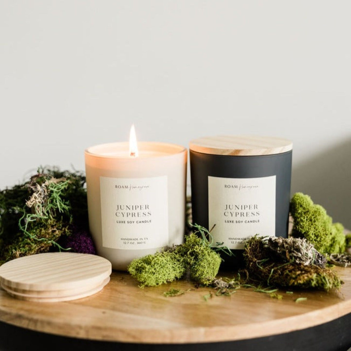 Juniper Cypress Luxe Soy Candle, Smoke - ROAMHomegrownWholesale