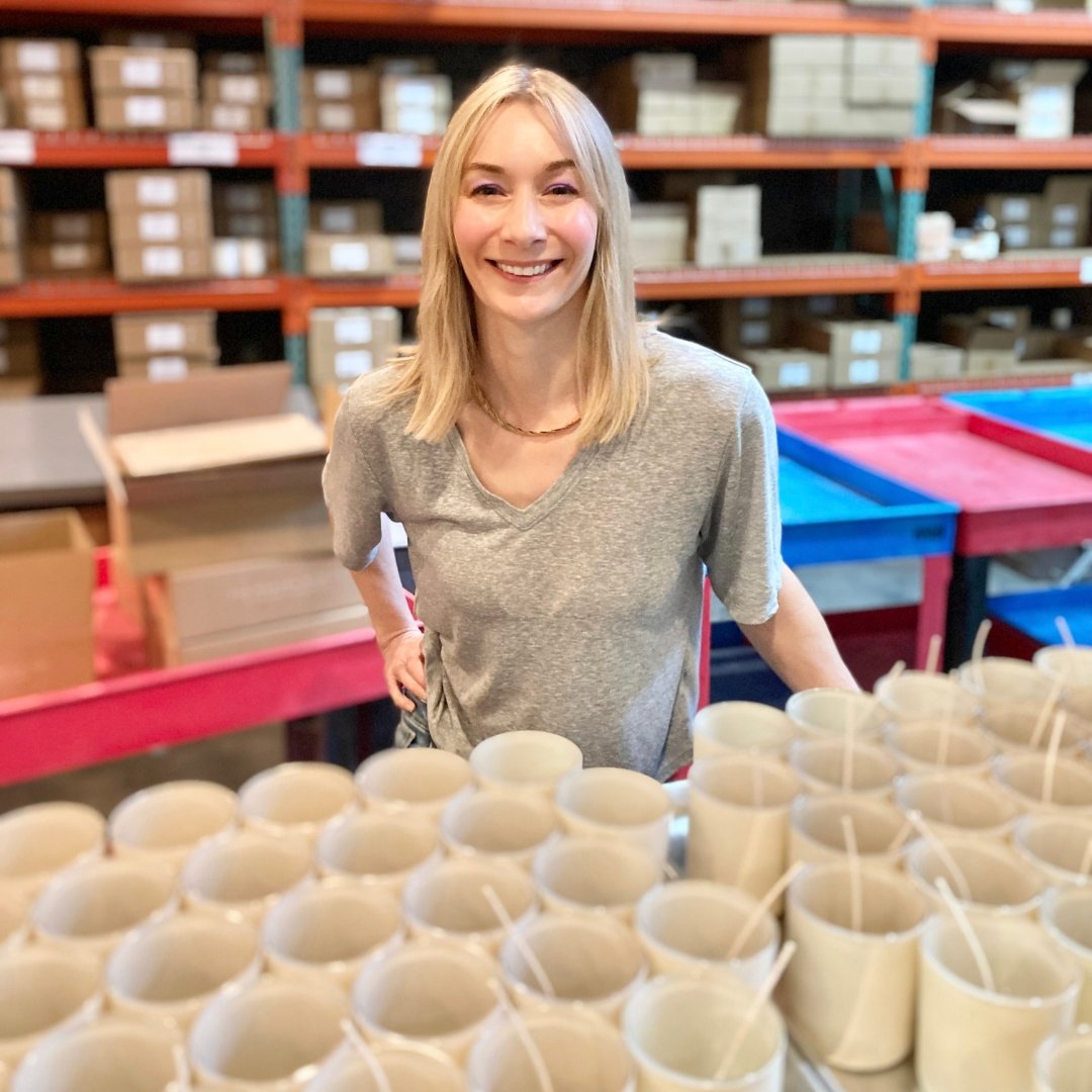 private label candle maker hand poured