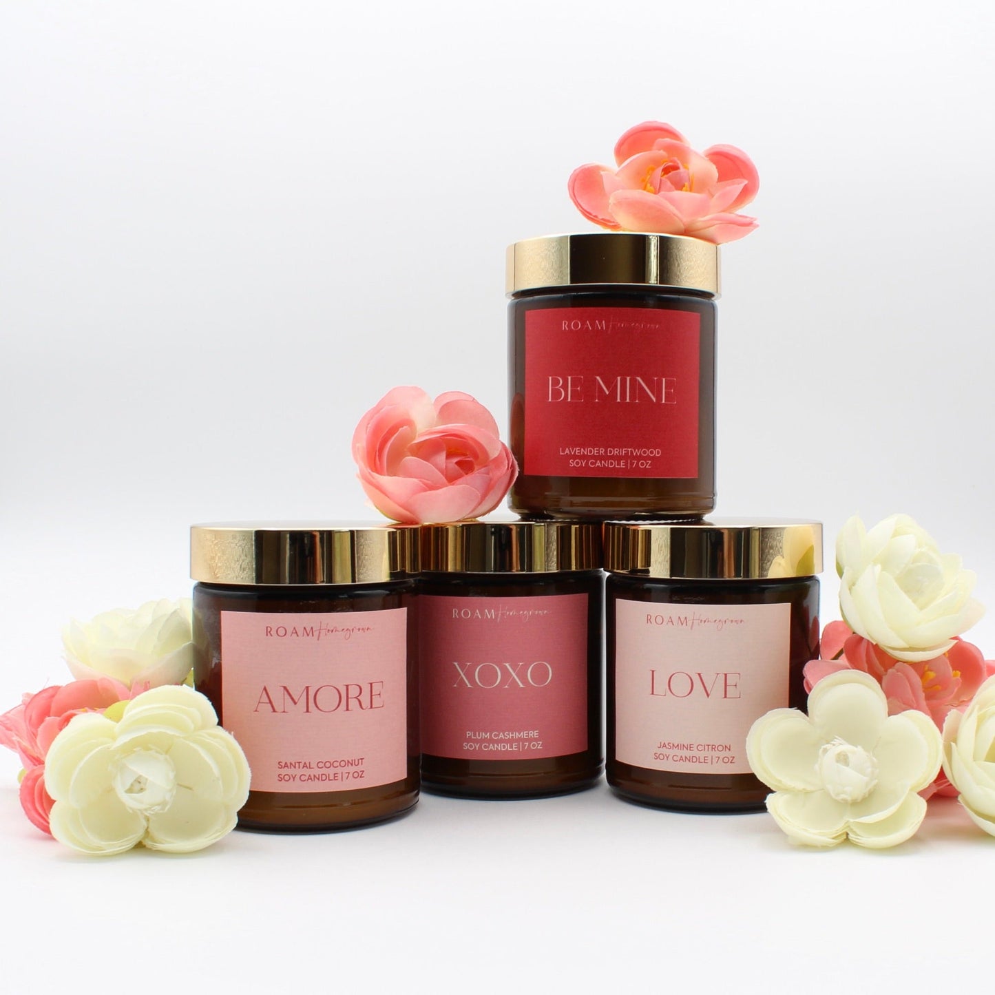 XOXO Valentine's Day Soy Candle, 7 oz - ROAMHomegrownWholesale