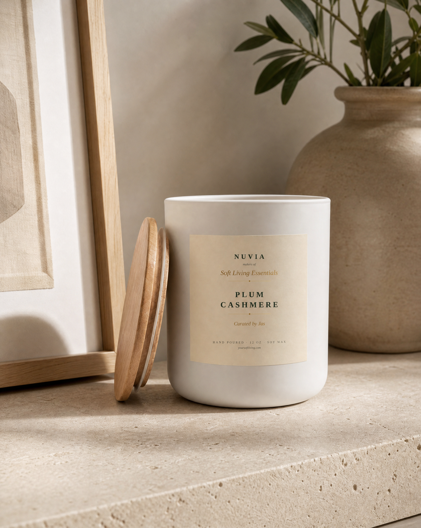 Luxe Custom Candles, 12 oz Printed Label