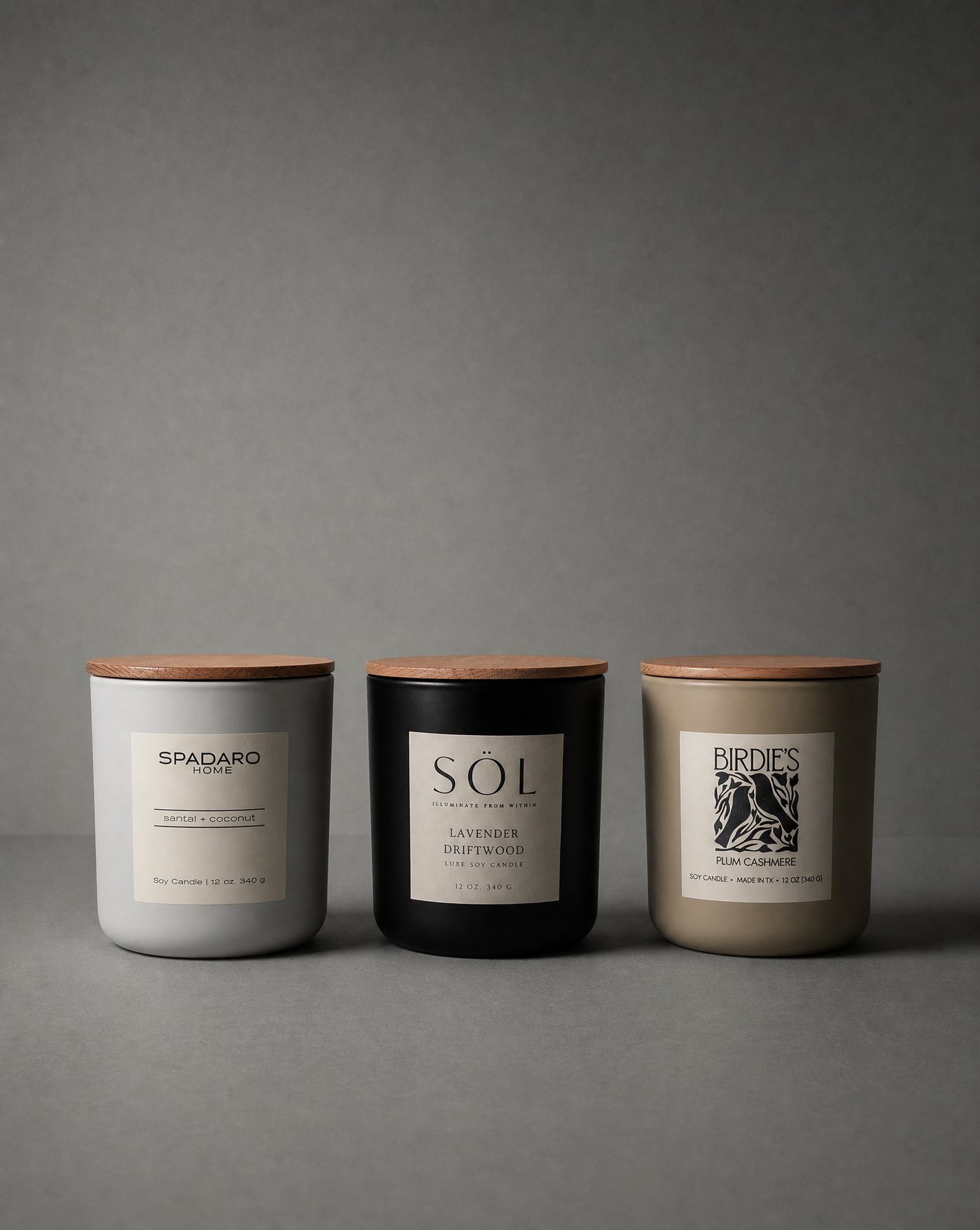 Luxe Custom Candles, 12 oz Printed Label