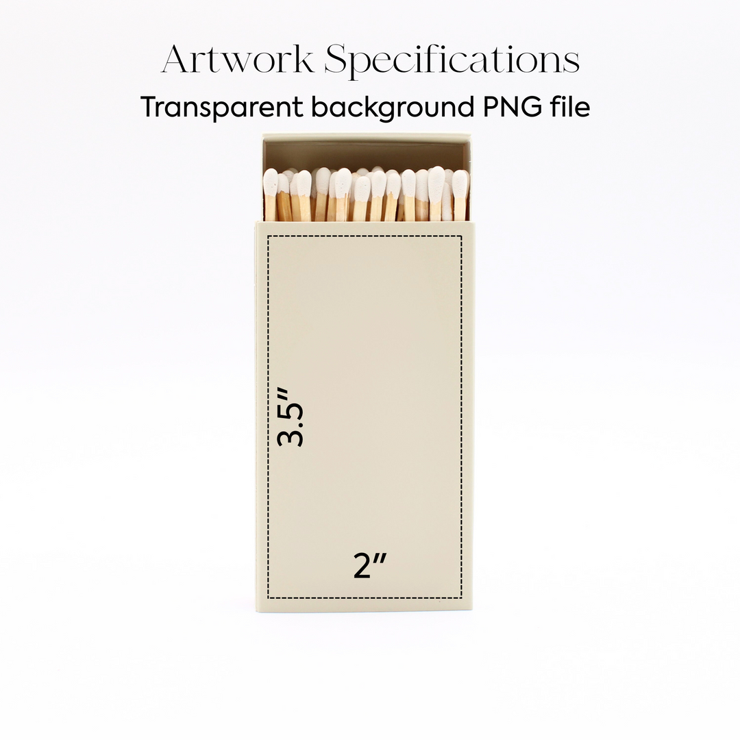 Custom Large Printed Matchbox (Minimum 36)