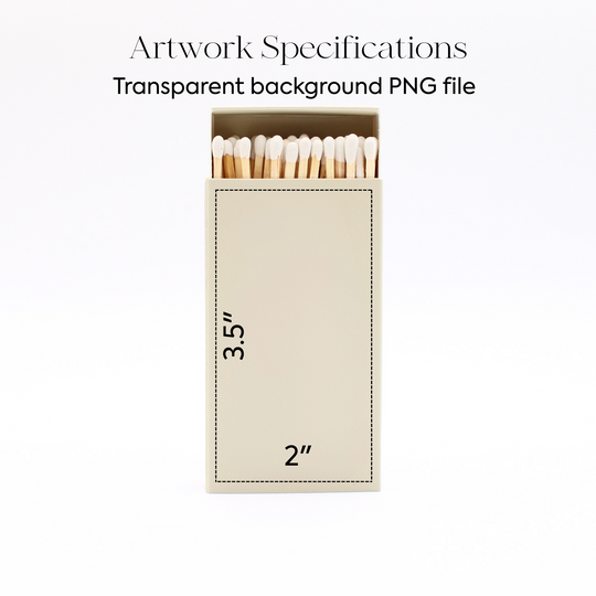 Custom Large Printed Matchbox (Minimum 36)