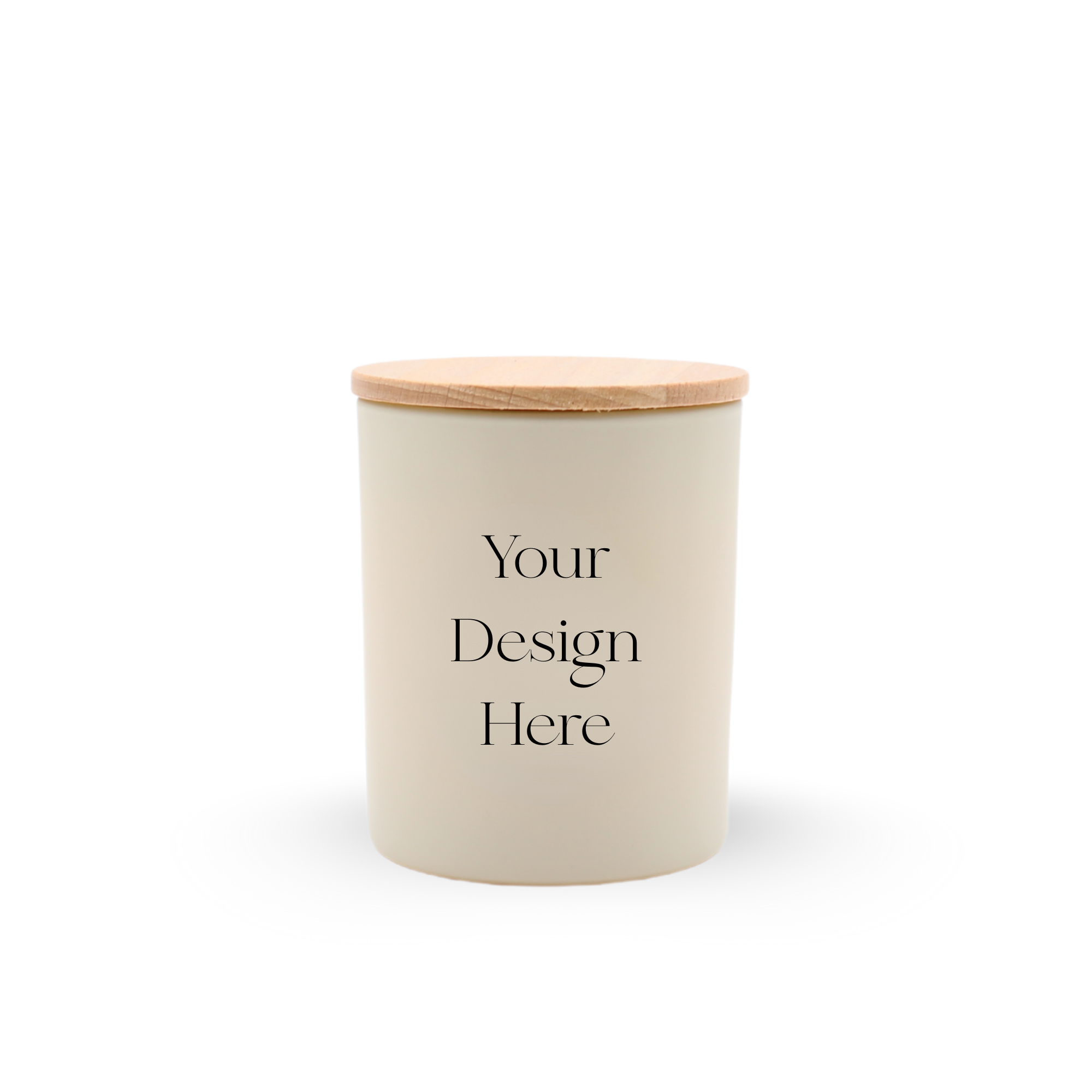 Custom Cream Travel Candles (Minimum 36)