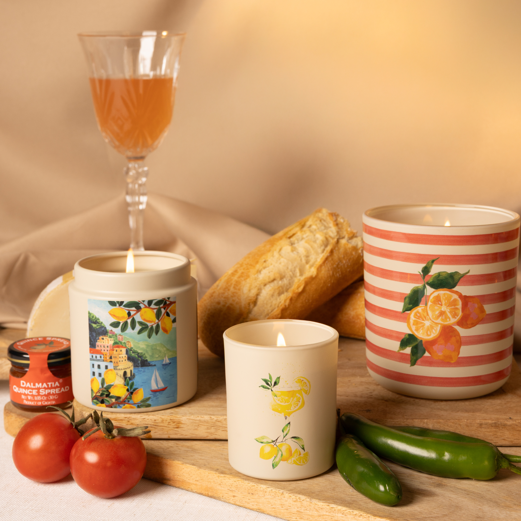 Riviera Travel Candle in Grapefruit Saffron