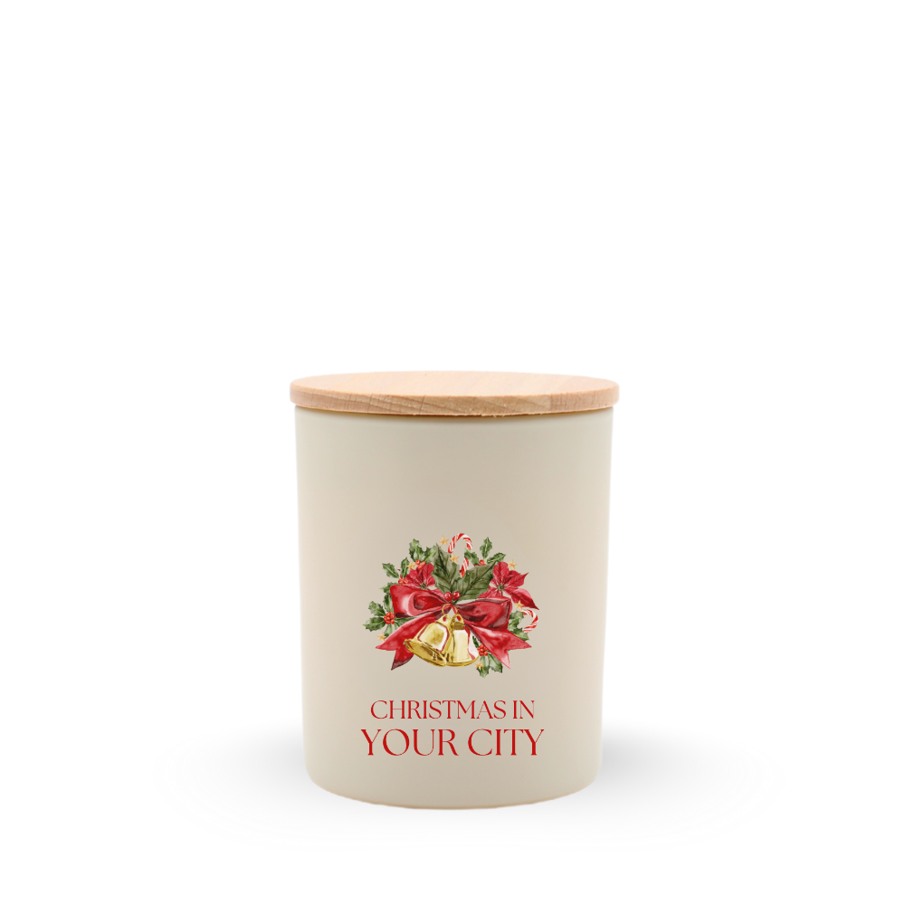 Christmas Name Drop Travel Candle, Cranberry Cinnamon
