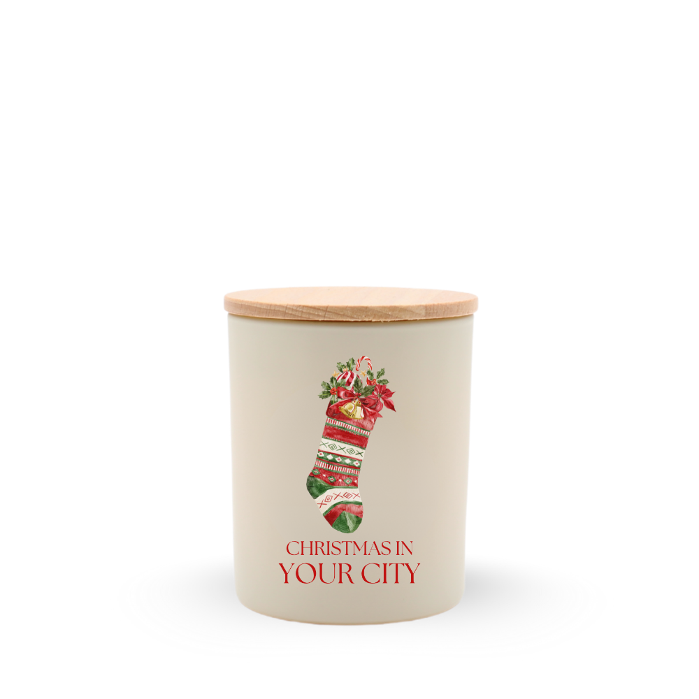 Christmas Name Drop Travel Candle, Christmas Hearth