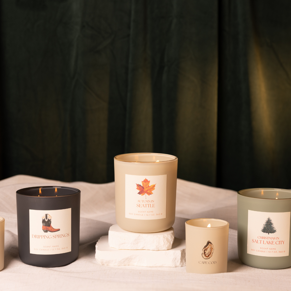 Luxe Private Label Candles. 12.7 oz (Minimum 36)