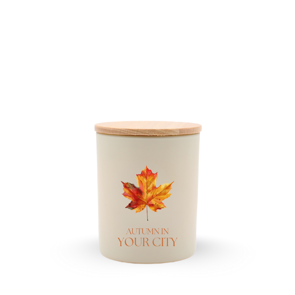 Autumn Name Drop Travel Candle, Pumpkin Cinnamon
