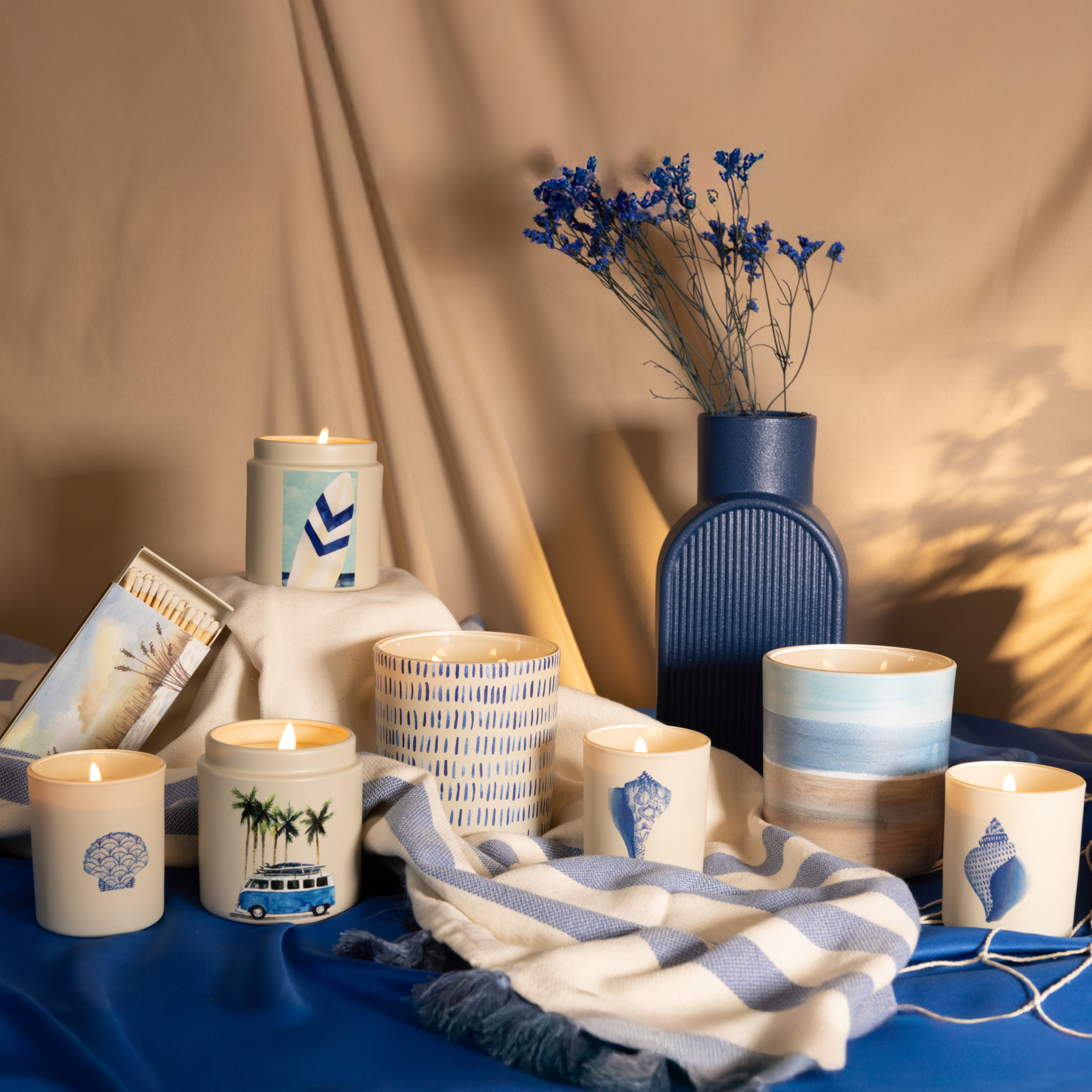 Coastal Travel Candle in Sea Salt Rosewood