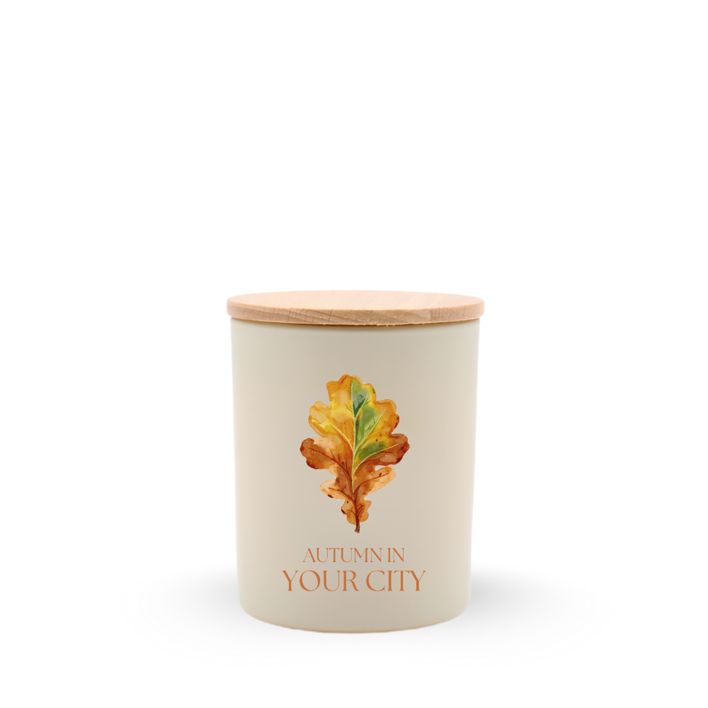Autumn Name Drop Travel Candle, Cardamom Tobacco