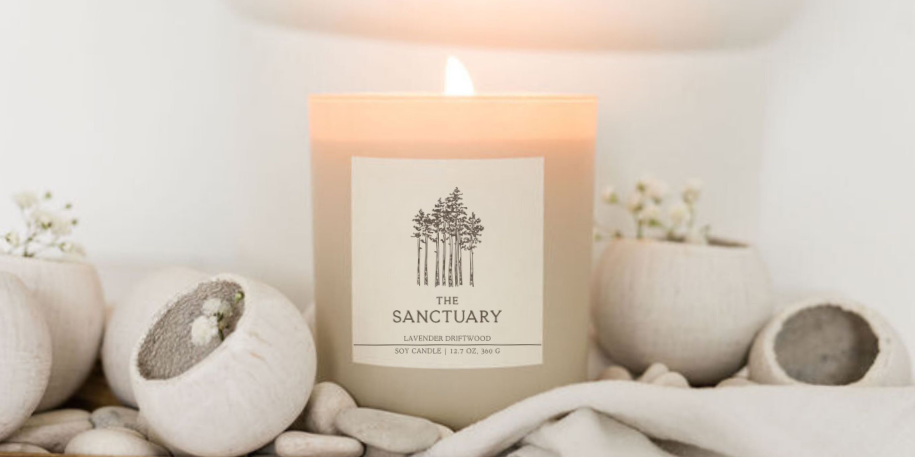 Luxury private label candles for spas