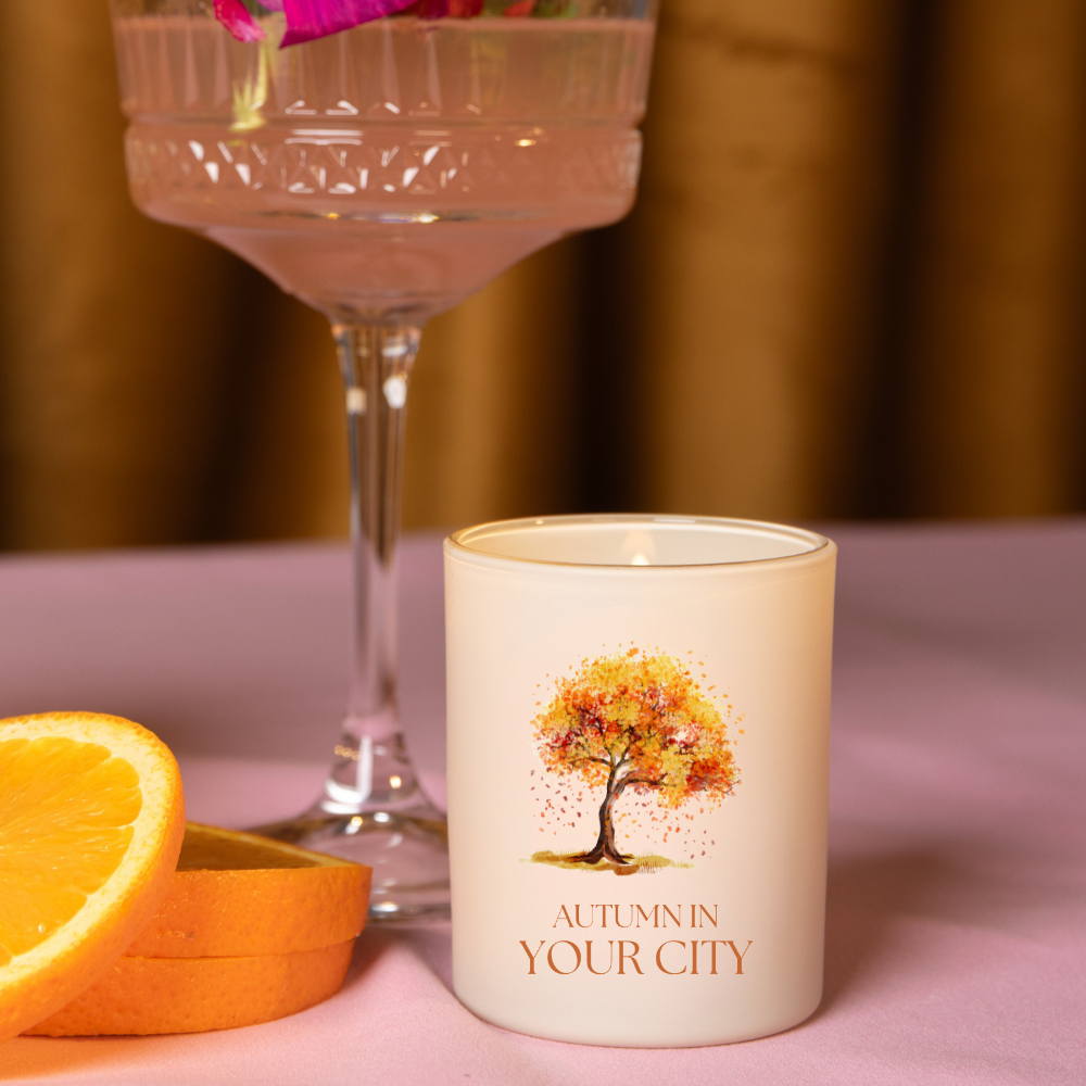 Autumn Name Drop Travel Candle, Rosemary Sage