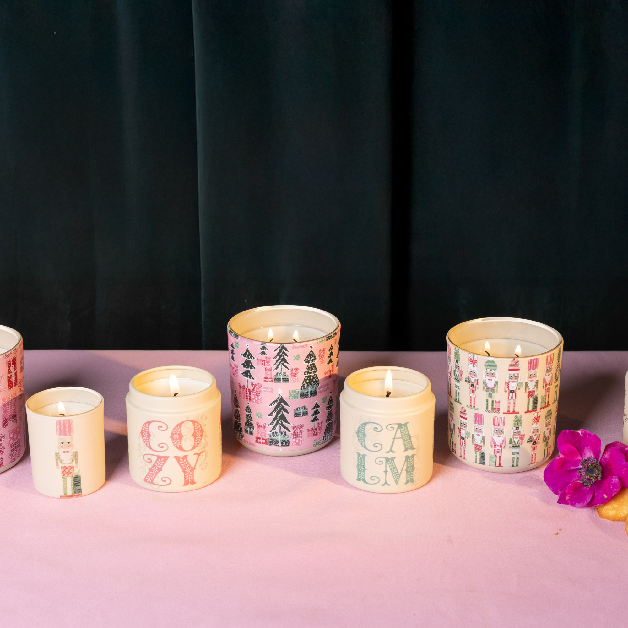 All is Calm Luxe Candle in Christmas Hearth