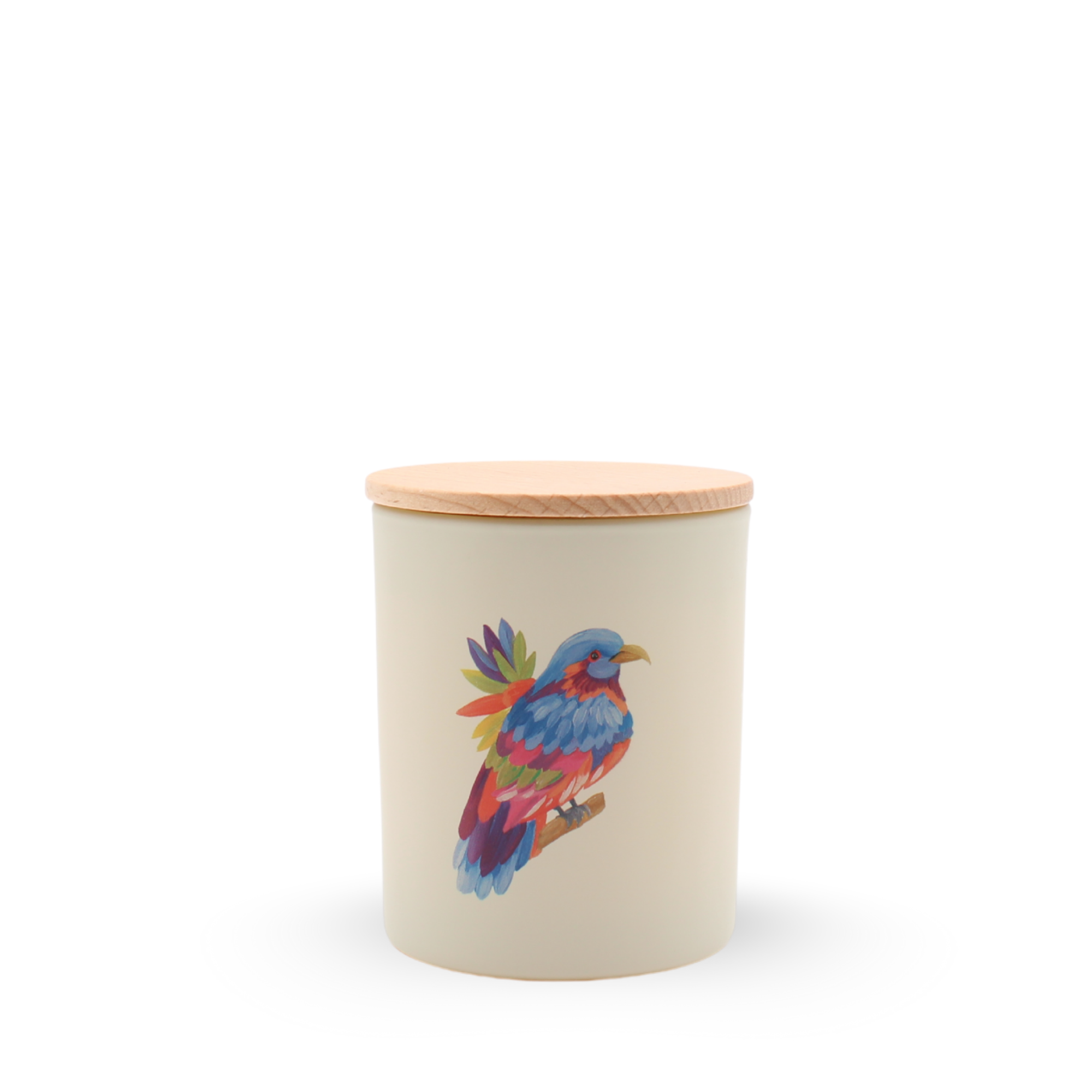 Tropical Birds Travel Candle in Amber Vetiver