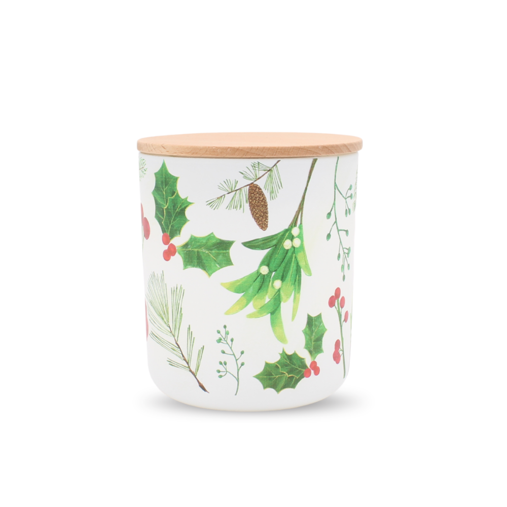 Juniper Cypress Christmas Holly Candle