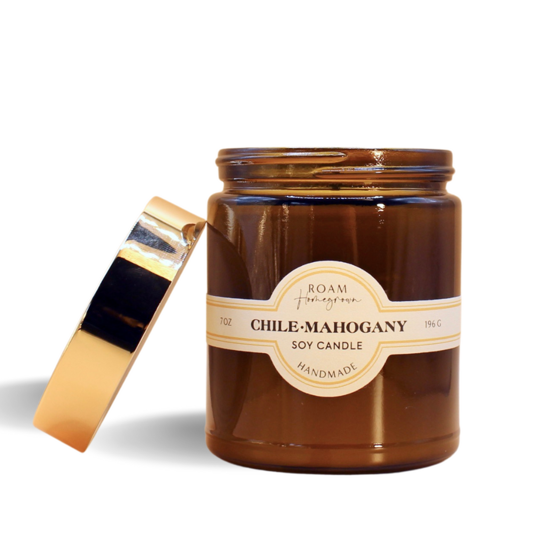 chile mahogany hand poured natural soy candle Wholesale