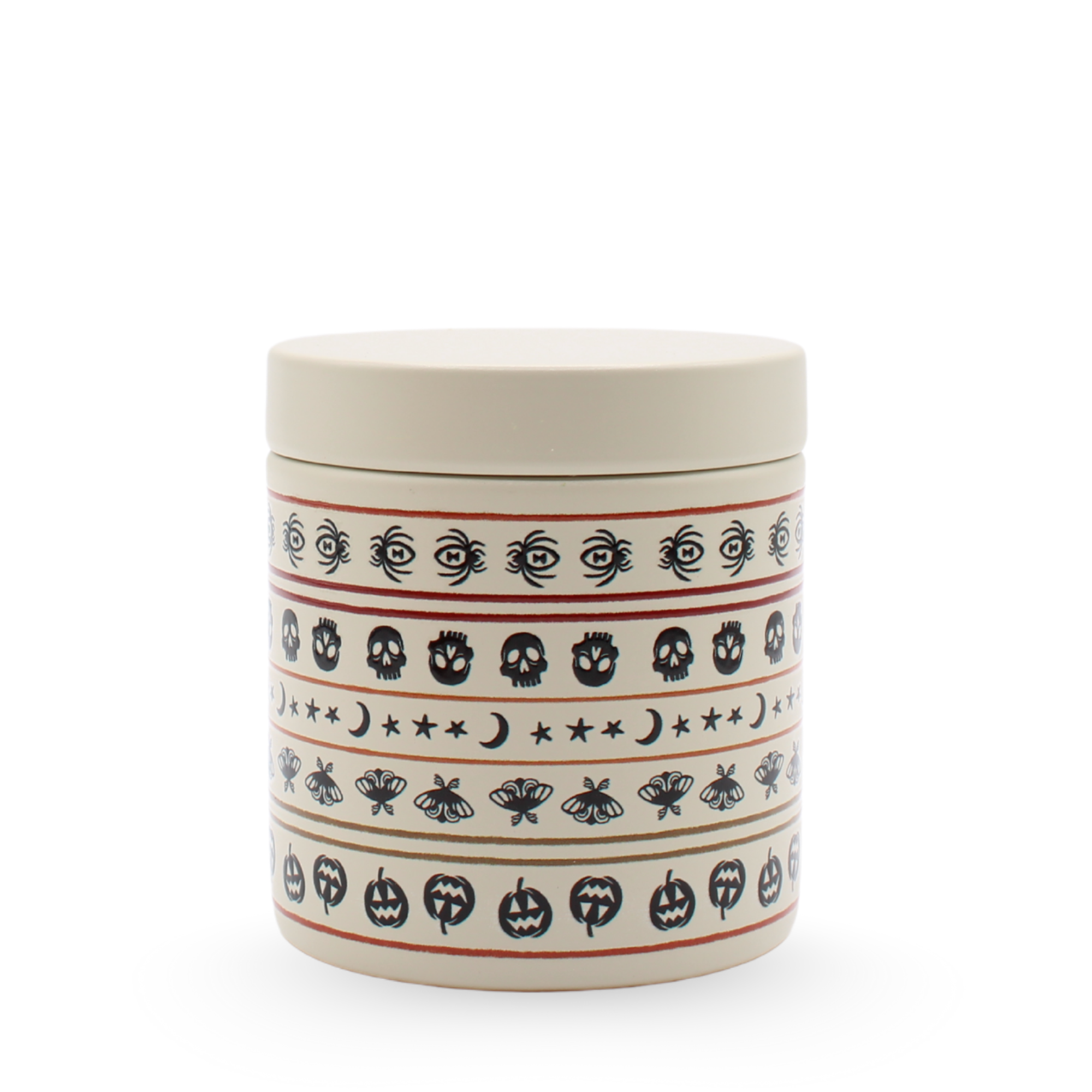 Halloween Black Pattern Classic Candle in Cardamom Tobacco
