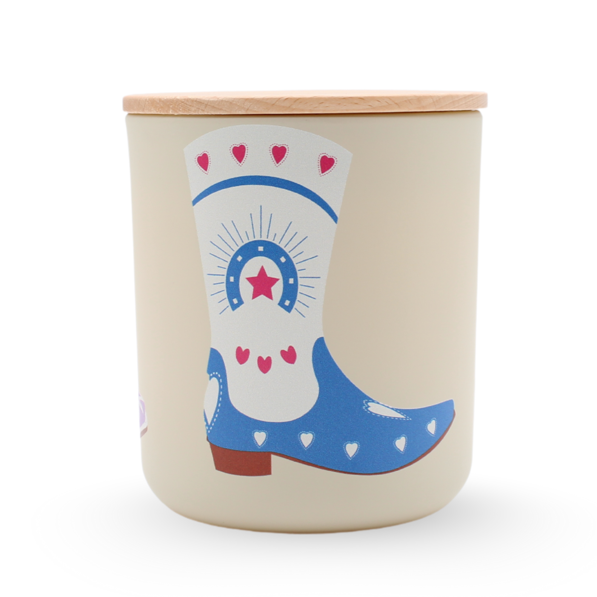 Western Boots, Luxe Candle in Lavender Driftwood