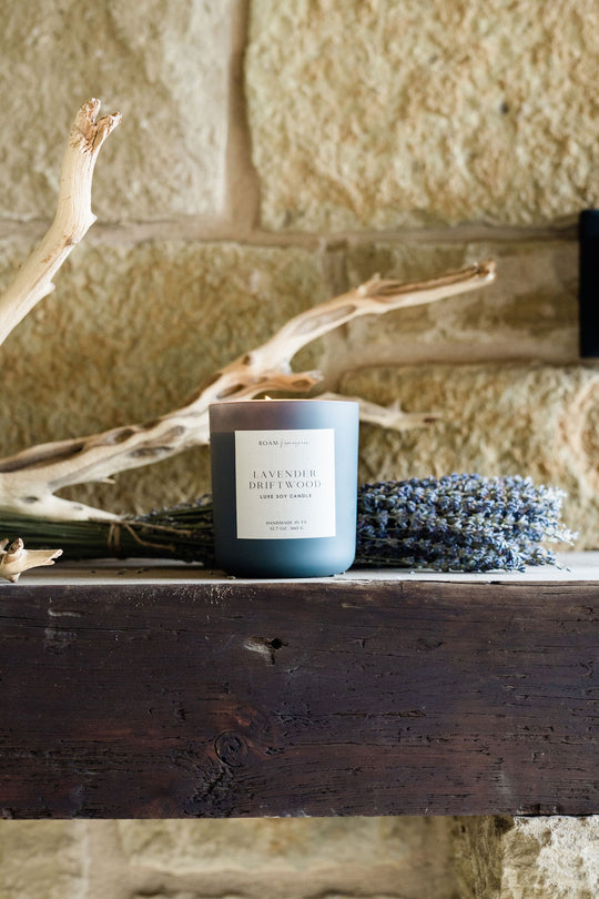 Lavender Driftwood Luxe Soy Candle, Smoke