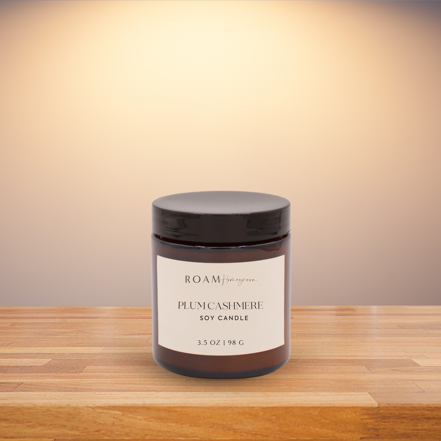 Plum Cashmere Travel Candle