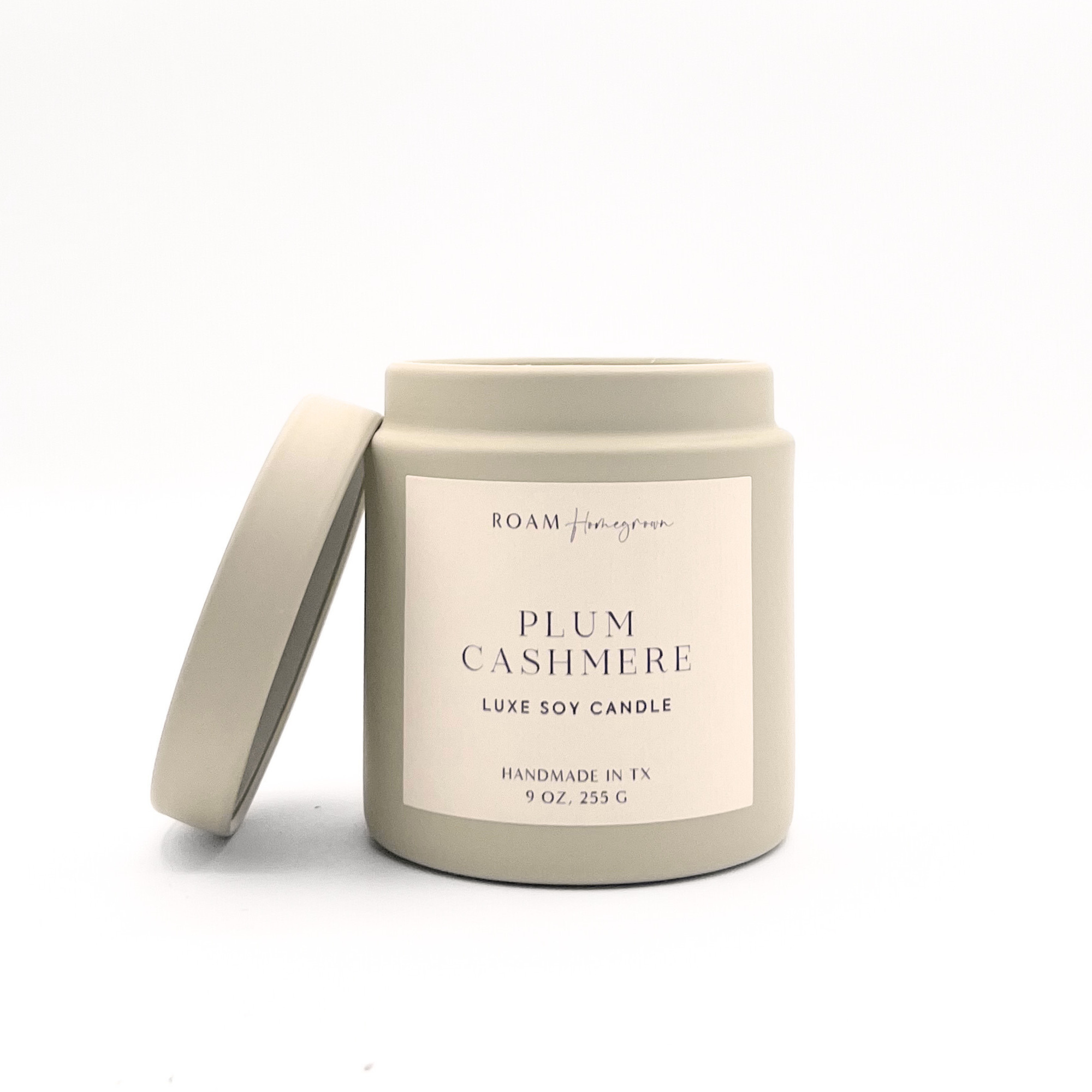 Plum Cashmere, Cream Candle, 9 oz