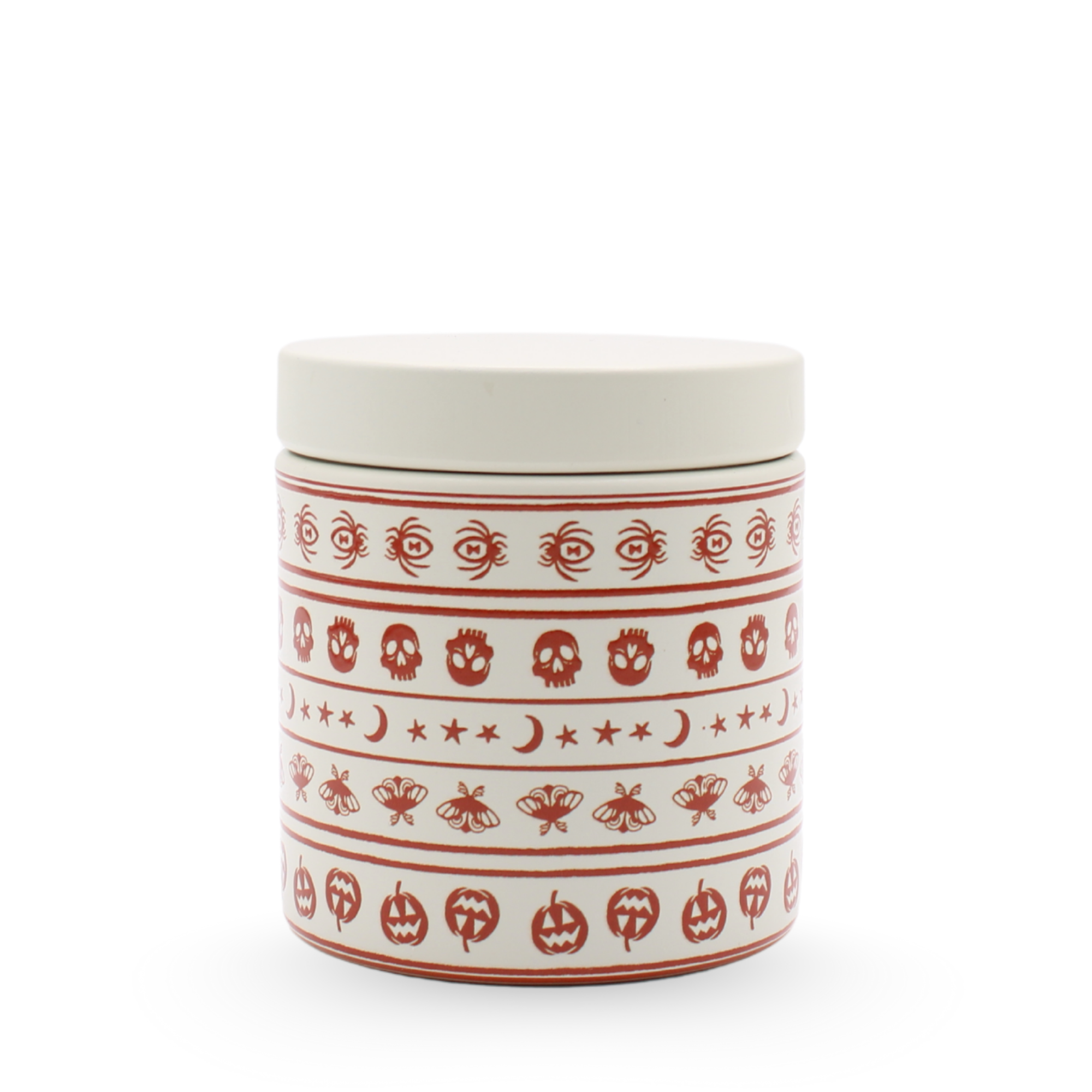 Halloween Orange Pattern Classic Candle in Pumpkin Cinnamon