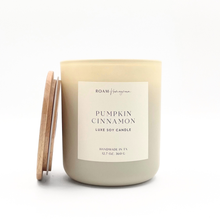 12oz Pumpkin Cinnamon Labeled Candle in Cream (Quick Ship)