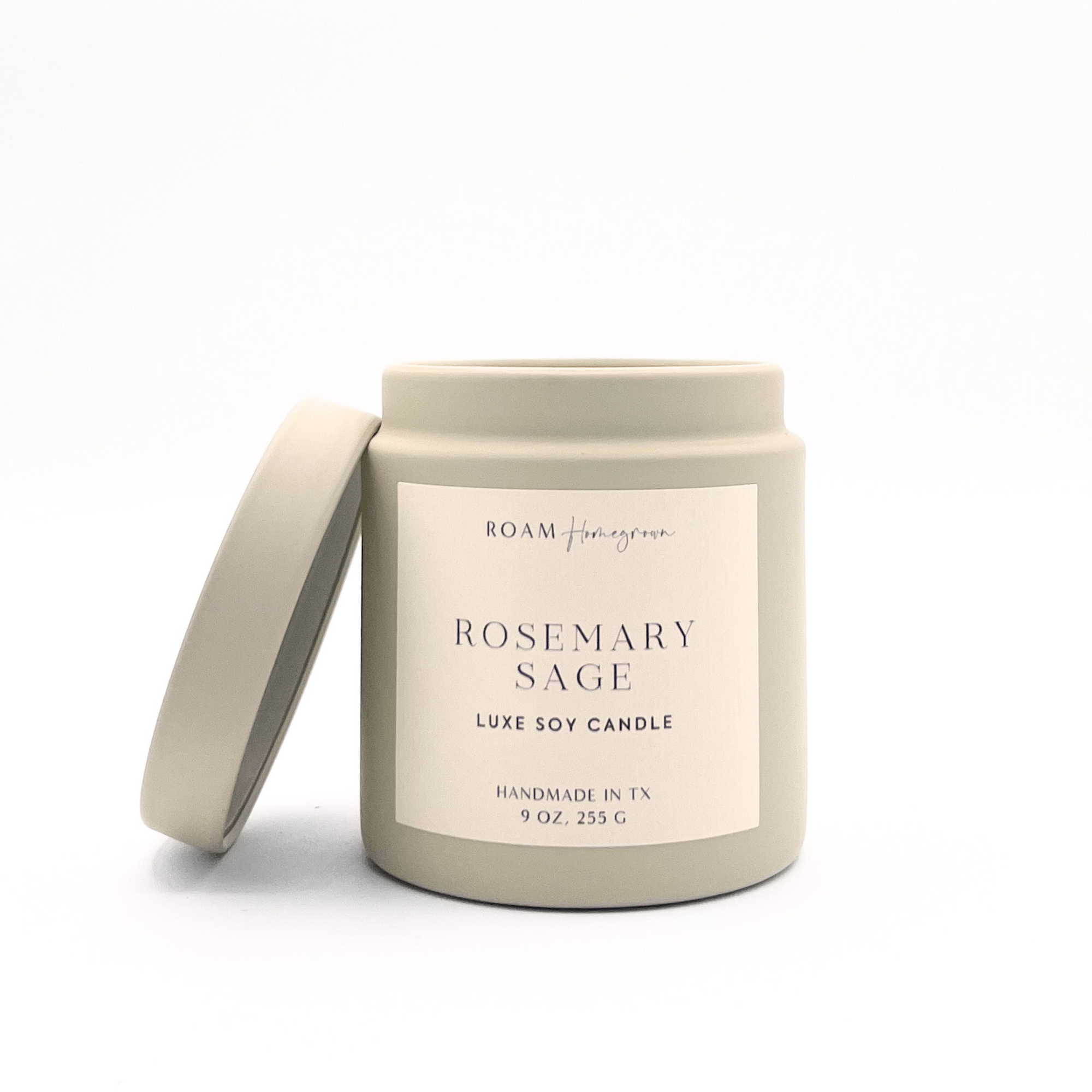Rosemary Sage, Cream Candle, 9 oz