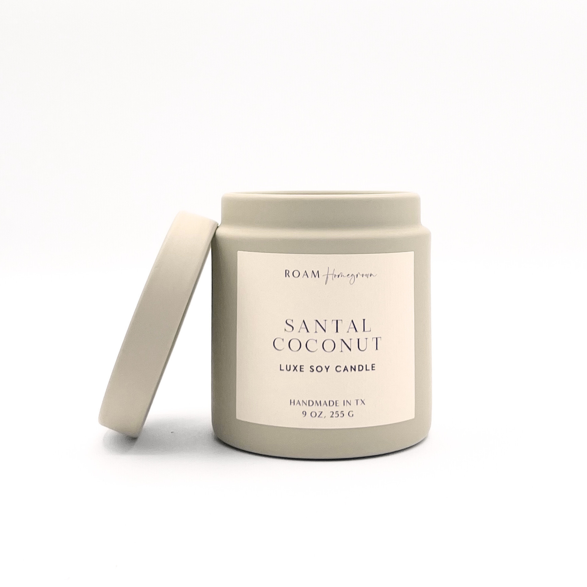 Santal Coconut, Cream Candle, 9 oz