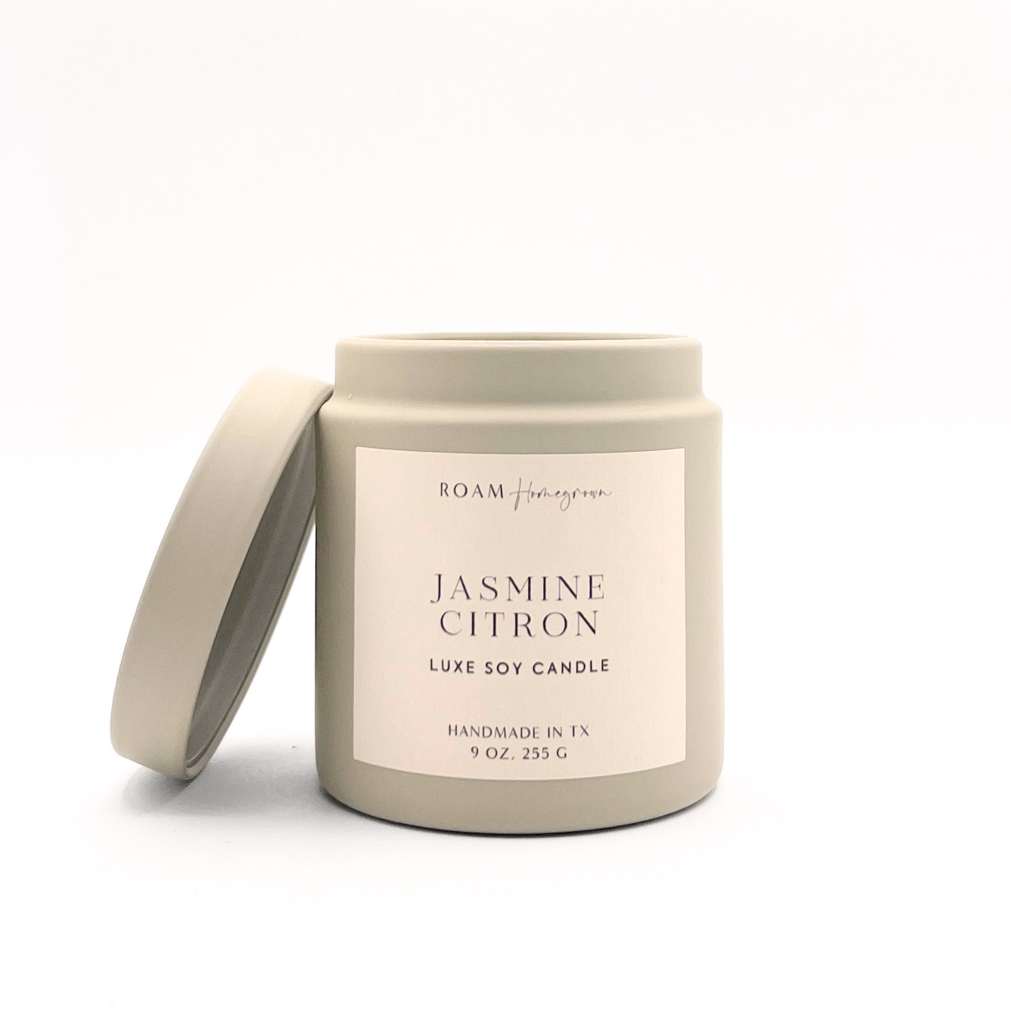 Jasmine Citron, Cream Candle, 9 oz