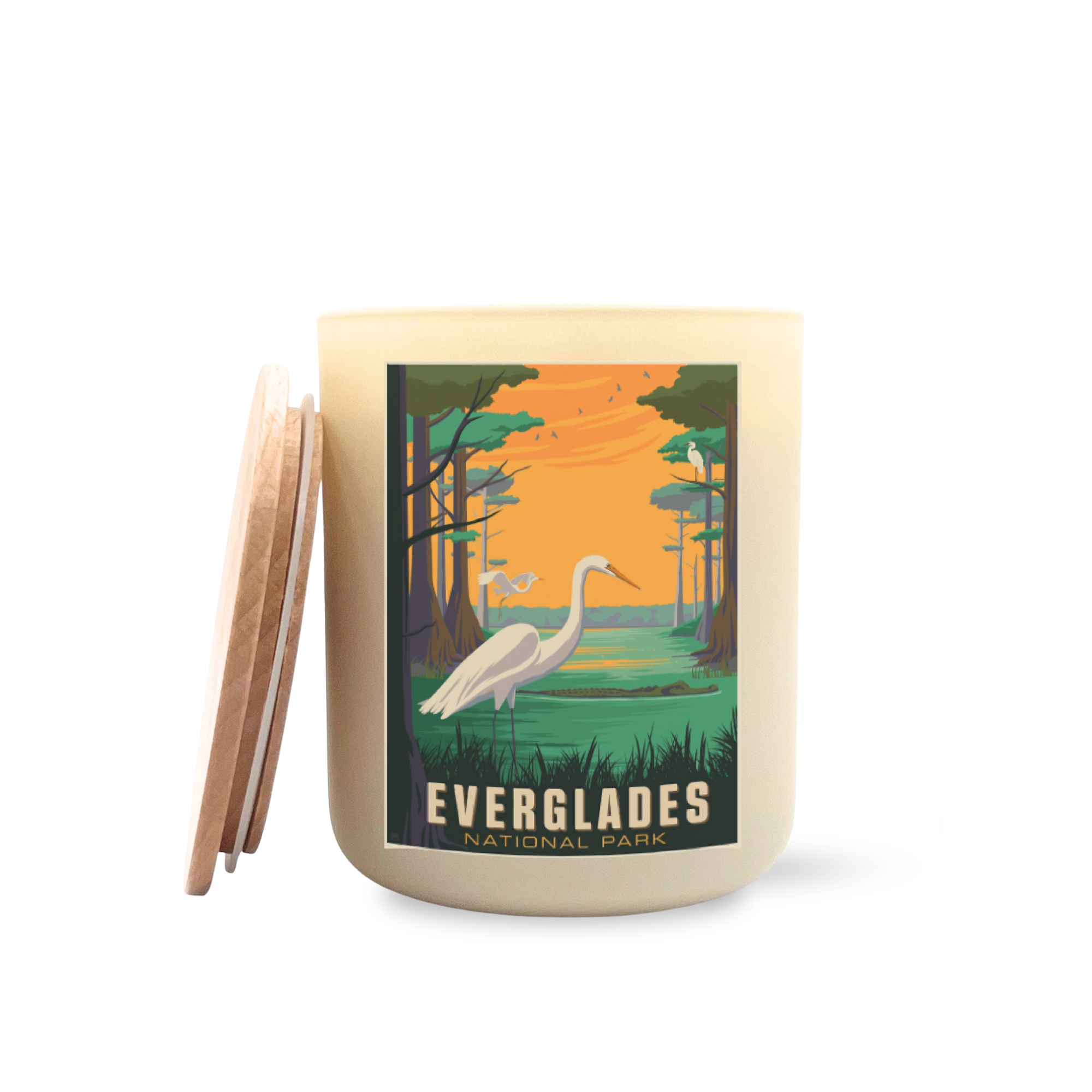 Everglades National Parks Large Printed Candle