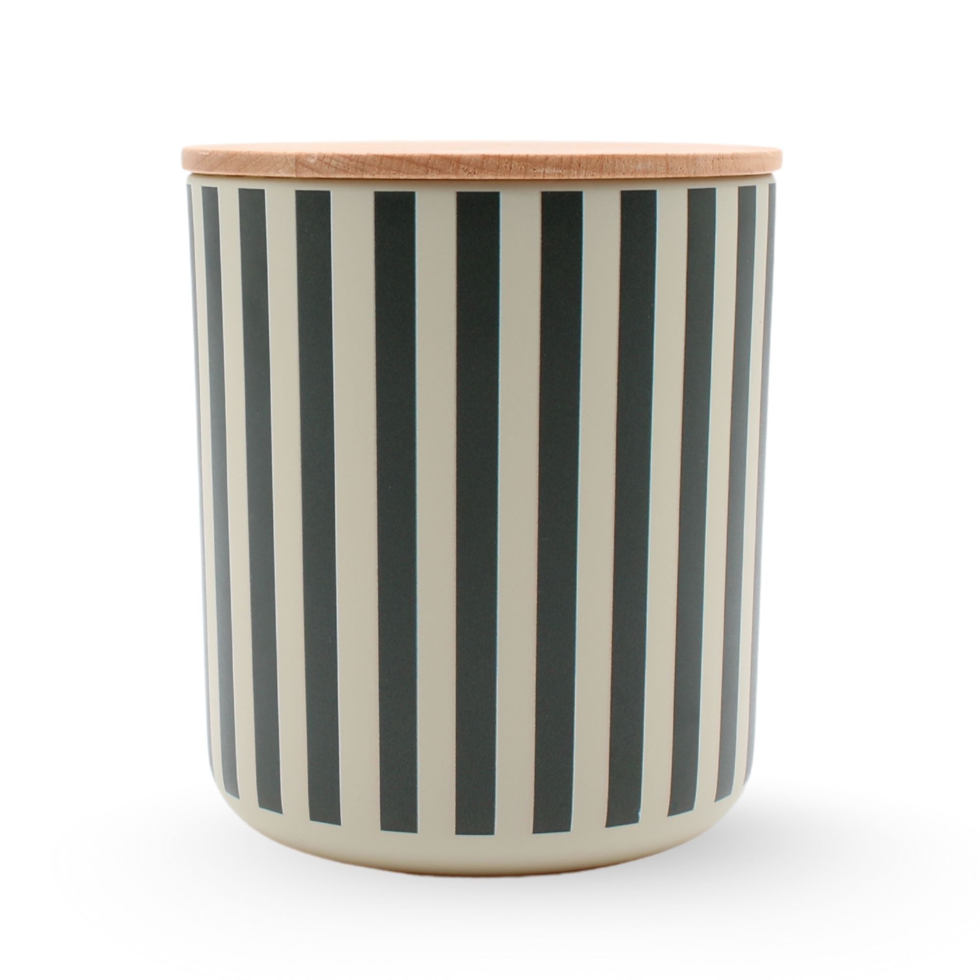 Luxe Striped Candle 12.7 oz, Sea Salt Rosewood