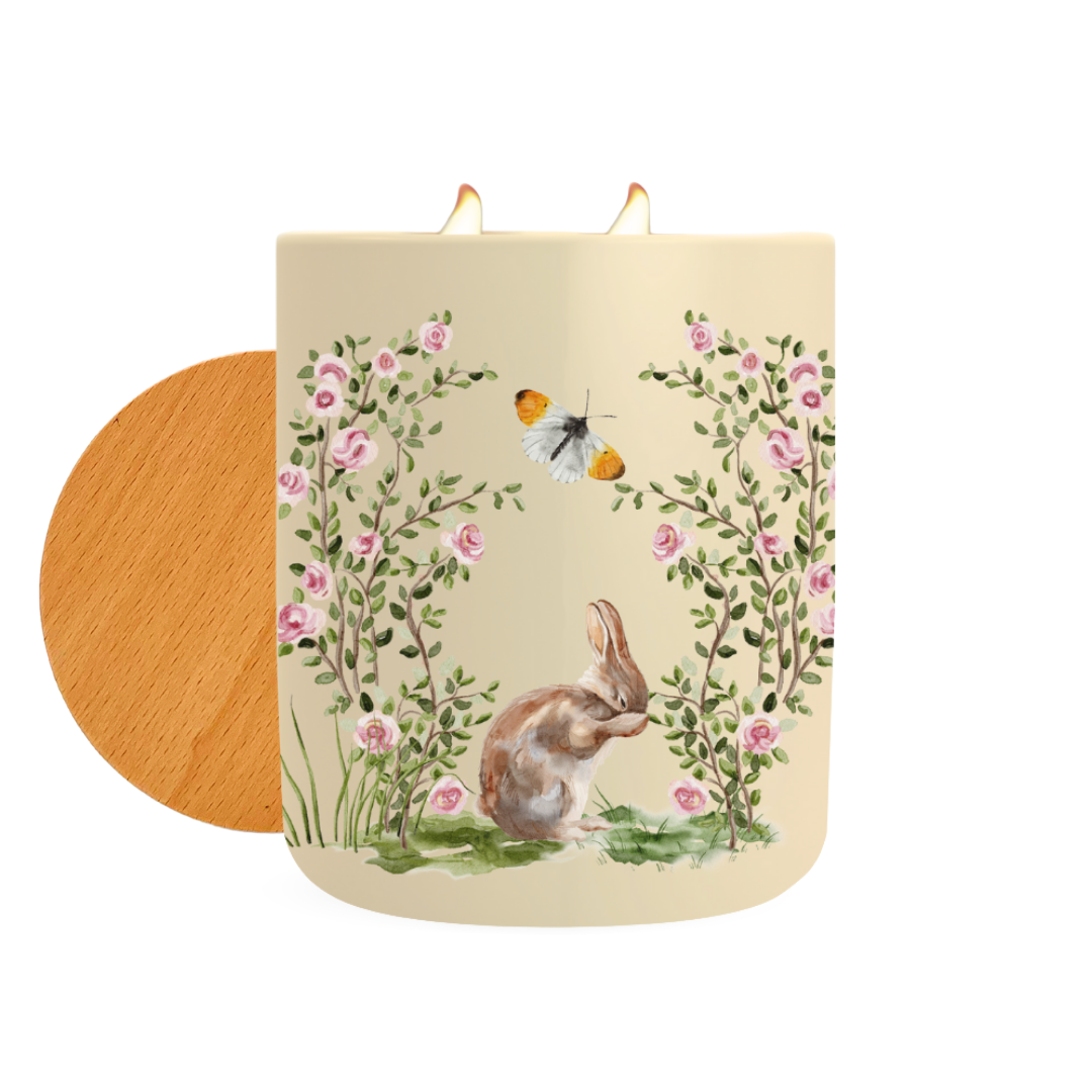 Easter Garden Candle, Sea Salt Rosewood