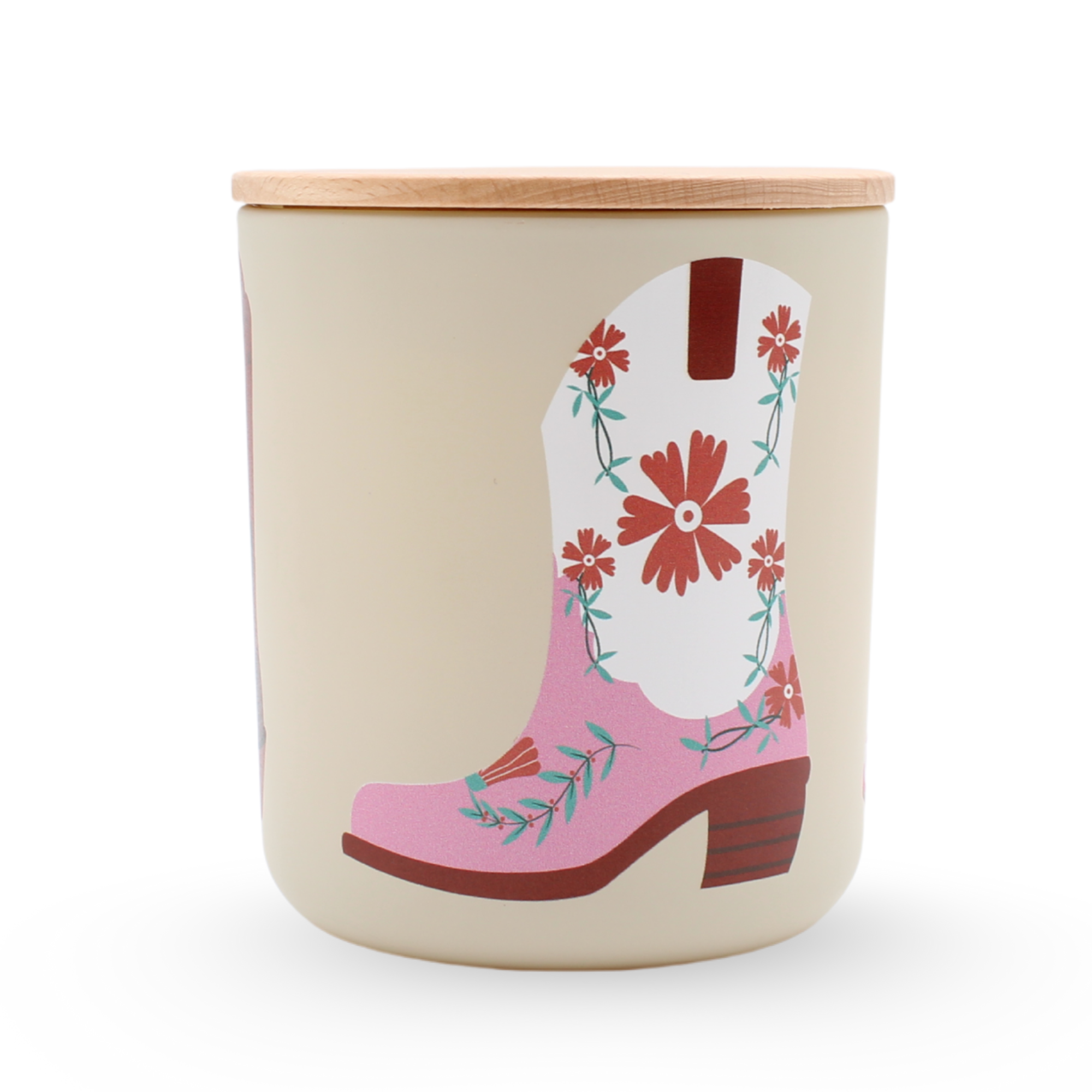 Western Boots, Luxe Candle in Vanilla Orchid