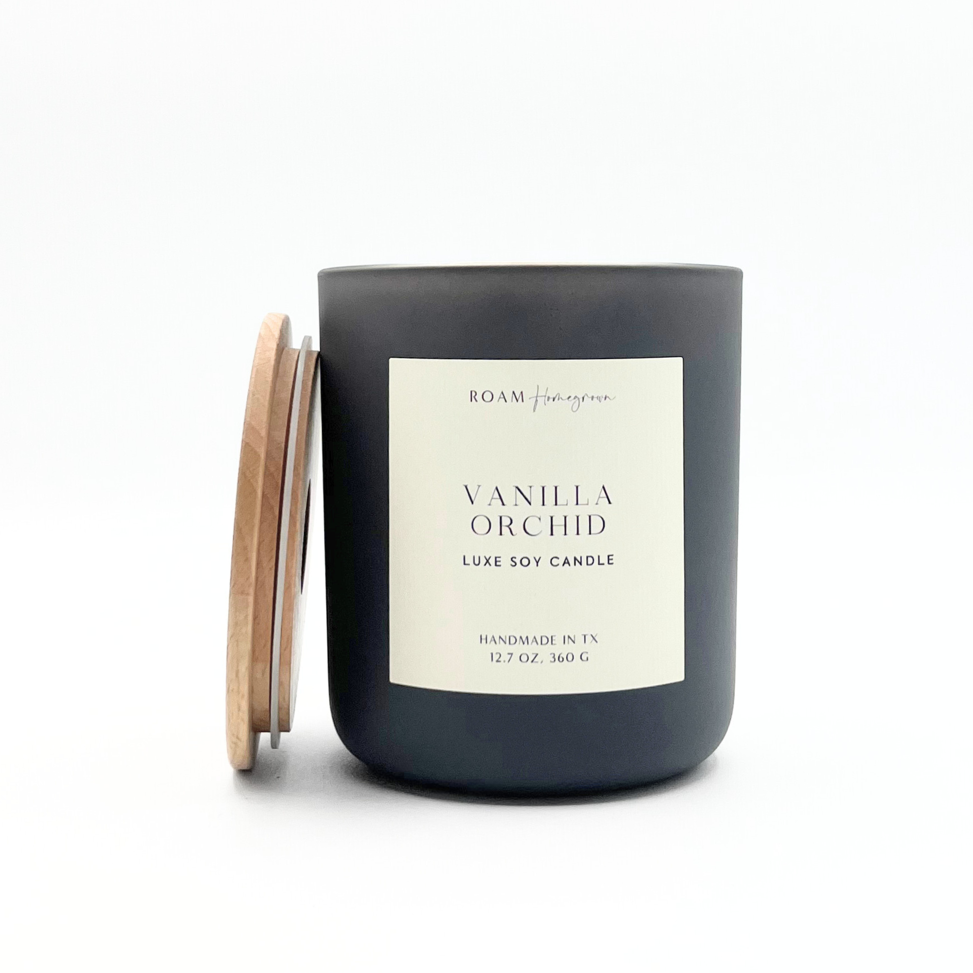 Vanilla Orchid Luxe Soy Candle, Smoke