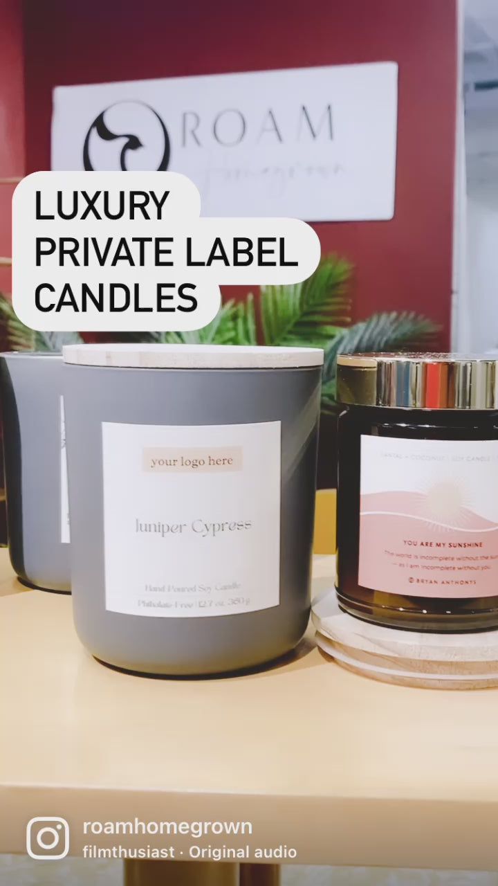 Wholesale Soy Candles, Private Label, 10 oz Cream