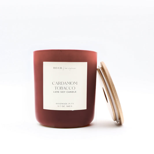 Brighter Days Soy Candle, Cardamom Tobacco - ROAMHomegrownWholesale