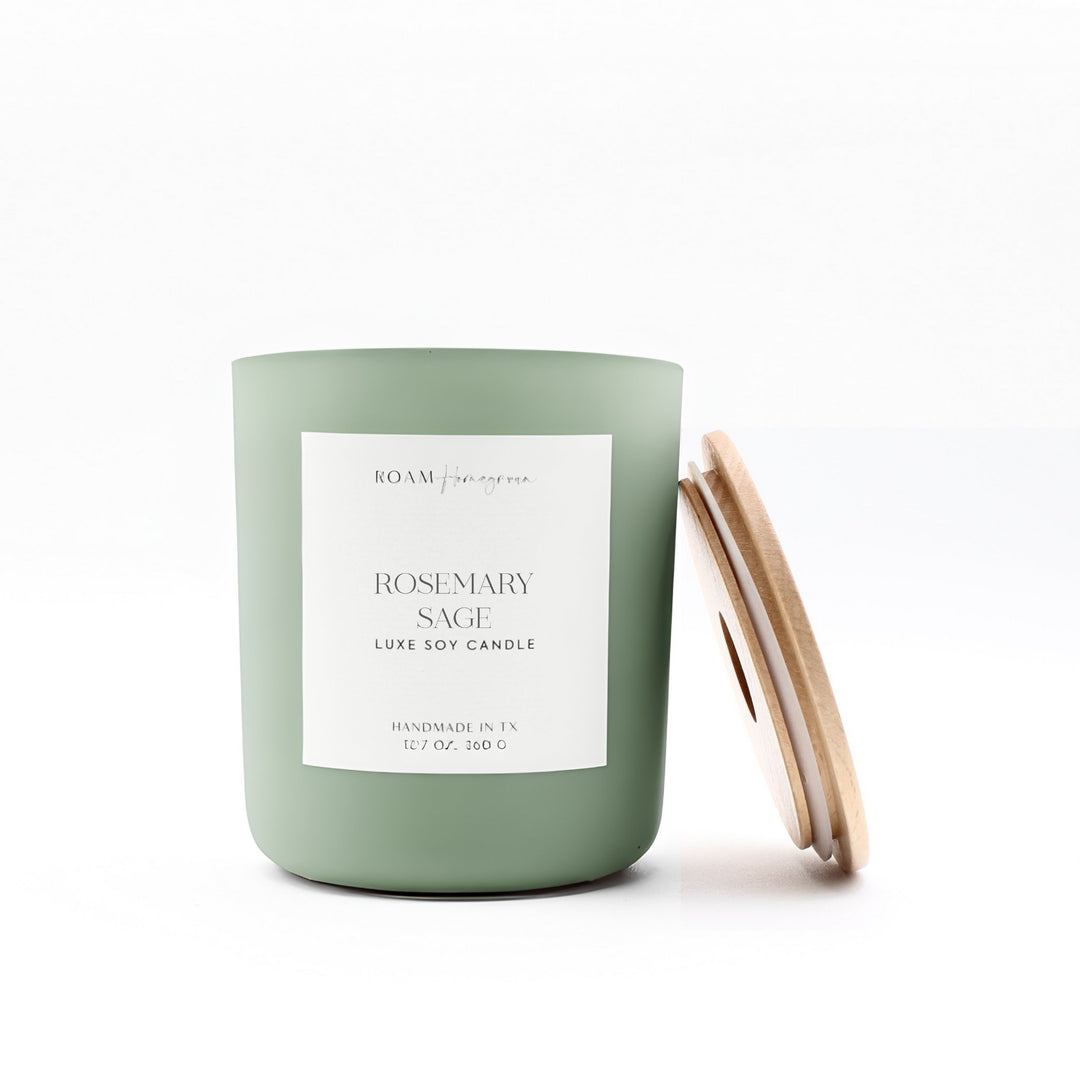 Brighter Days Soy Candle, Rosemary Sage - ROAMHomegrownWholesale
