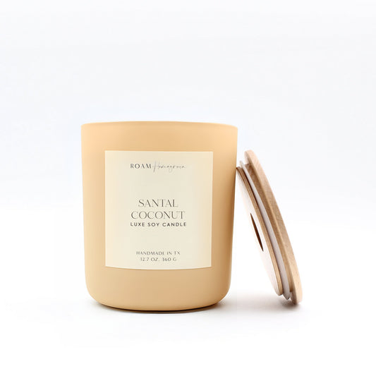 Brighter Days Soy Candle, Santal Coconut - ROAMHomegrownWholesale