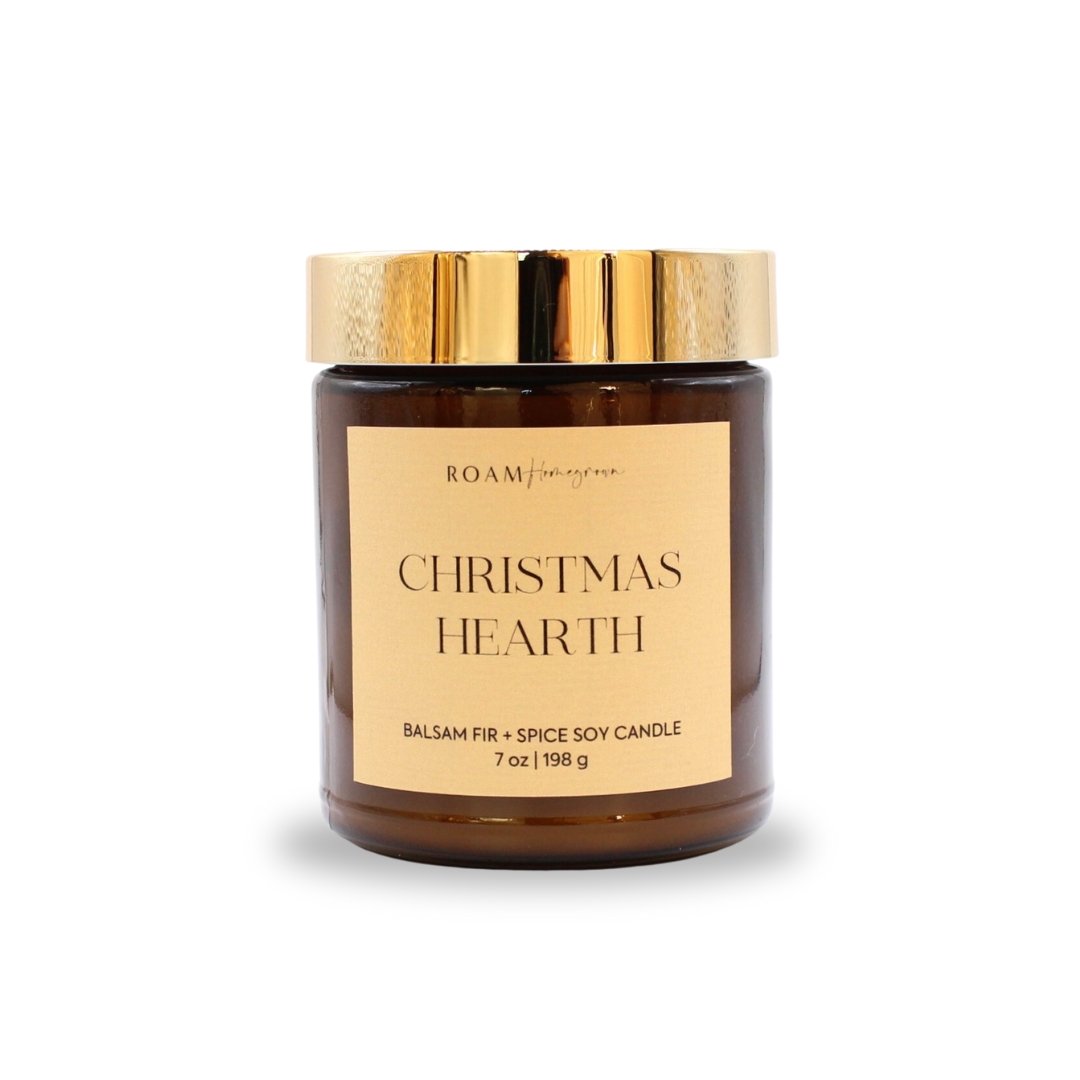 Christmas Hearth Holiday Candle - ROAMHomegrownWholesale