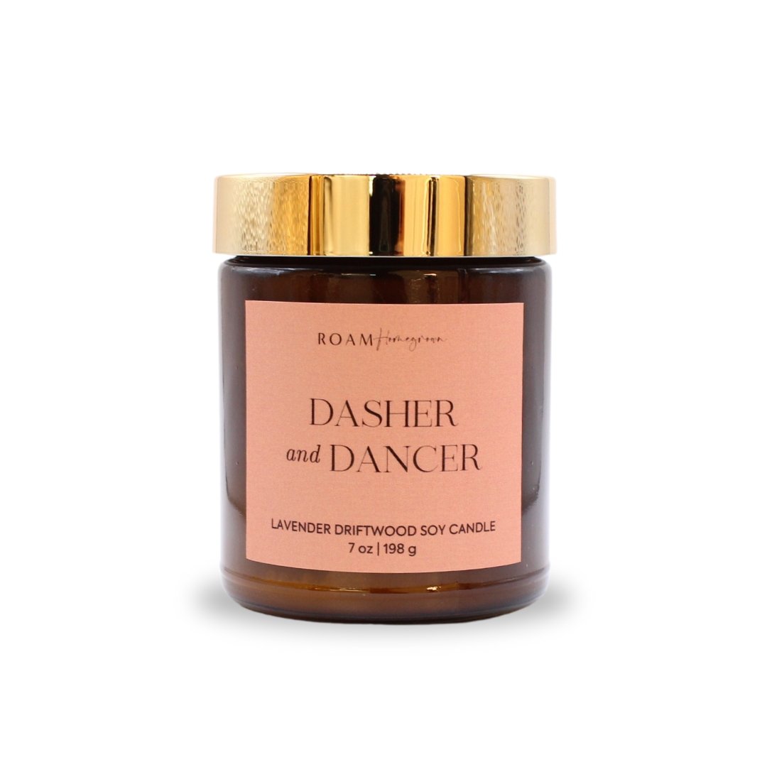 Dasher and Dancer Christmas Candle - ROAMHomegrownWholesale