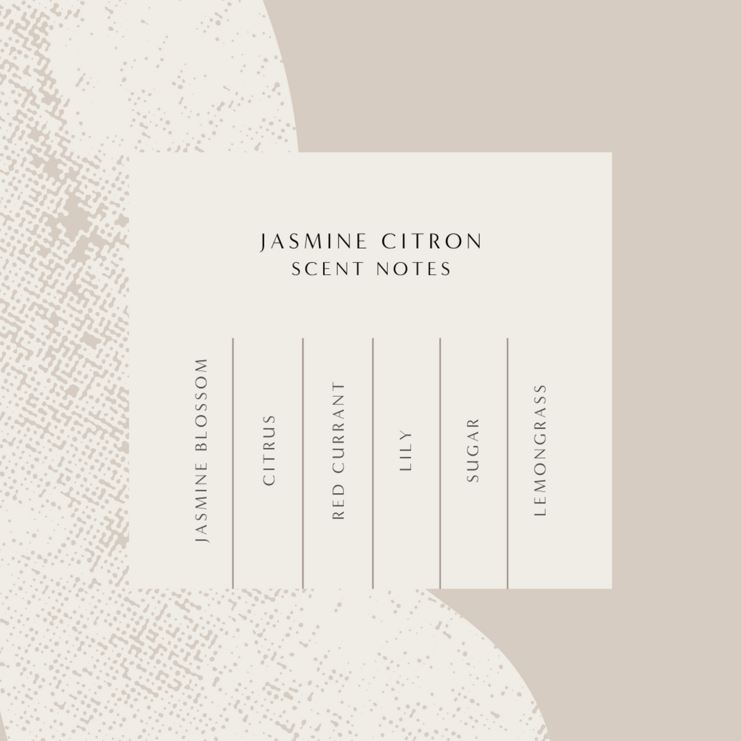 Jasmine Citron Luxe Soy Candle, Cream