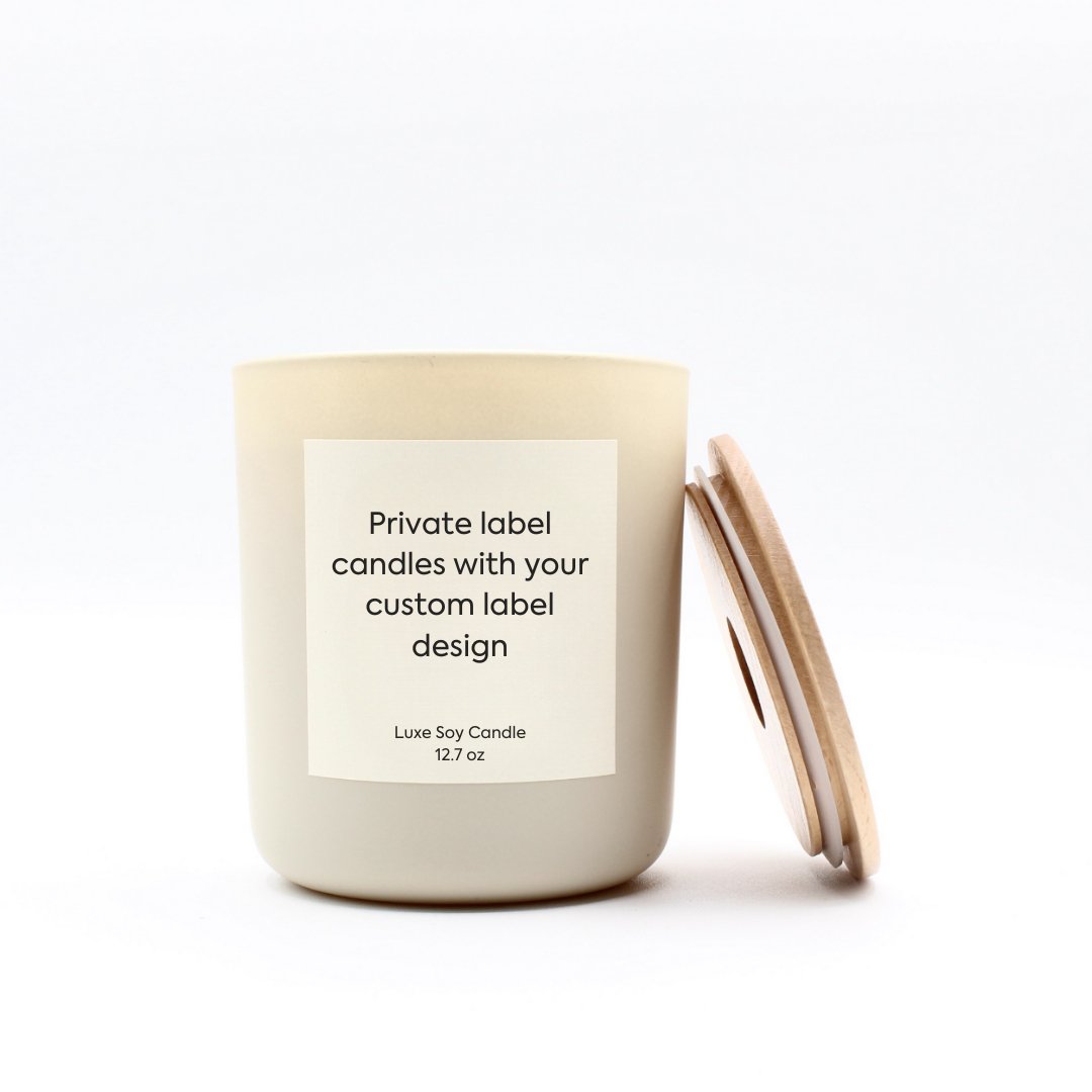 Private Label Candles Cream - ROAMHomegrownWholesale